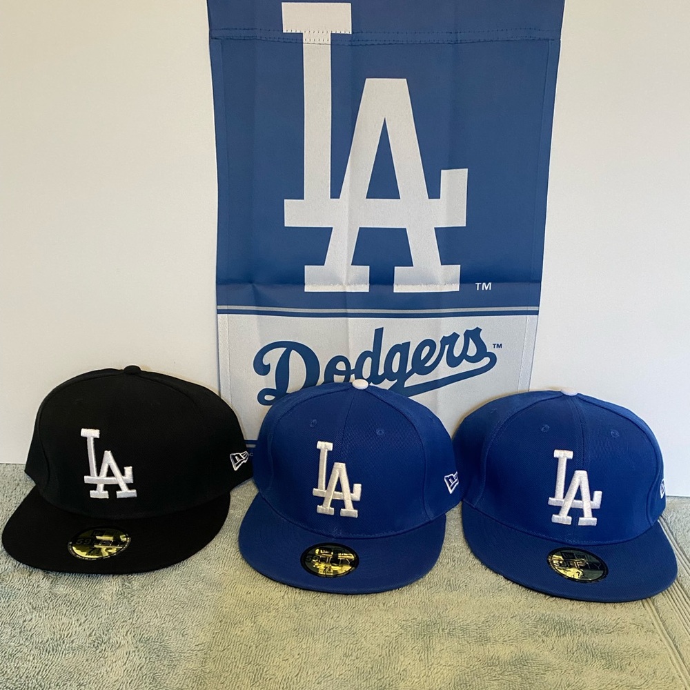 LA Dodgers New Era Fitted Hat Sizes 7 1/2, 7 5/8, 7 3/4 ($35 Each)